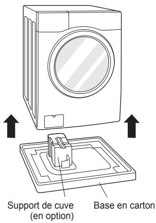 LG F51K24WH - Soulever le lave-linge de sa base en mousse. - 1