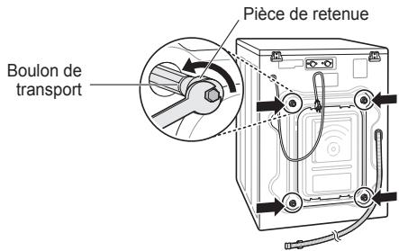 LG F51K24WH - Retirer les boulons. - 1