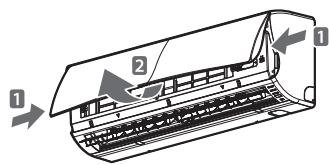 LG P12RL - De airco bedienen zonder de afstandsbediening - 1