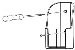 LG P12RL - De afstandsbedieninghouder bevestigen. - 1