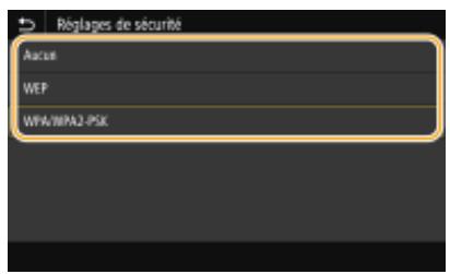 CANON I-SENSYS LBP653CDW - Configuration de la connexion par la définition des réglages détaillés - 1