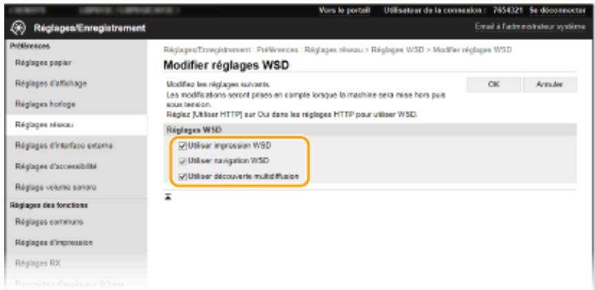 CANON I-SENSYS LBP653CDW - ■Configuration du protocole WSD - 1