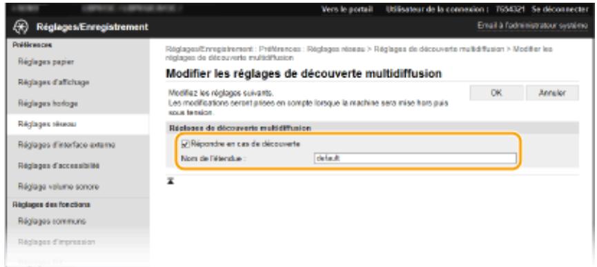 CANON I-SENSYS LBP653CDW - ■ Spécification de la découvertes des périhériques multidiffusion - 1