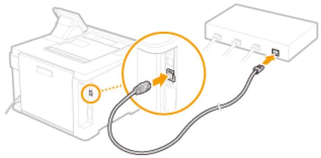CANON I-SENSYS LBP653CDW - Connectez un cable réseau. - 1