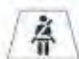 BMW SERIE 1 2011 - Rappel de boucler les ceintures de sécurité pour les sièges du conducteur et du passager avant* - 1