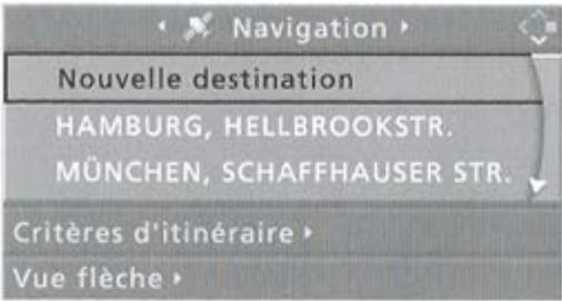 BMW X3 2006 - Saisie manuelle de la destination - 1