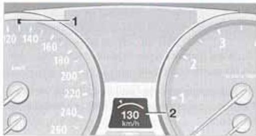 BMW X3 2006 - Affichages au combiné d'instruments - 1