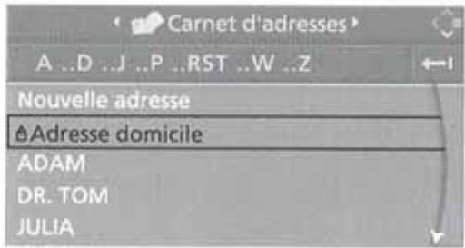 BMW X3 2006 - Mémorisation de l'adresse du domicile - 1