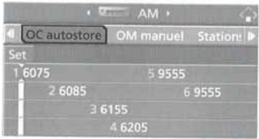 BMW X3 2006 - Actualisation des stations de plus fort signal captees - 1