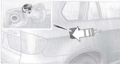 BMW X3 2006 - Trappe de réservoir - 1