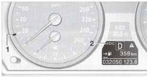 BMW X3 2006 - Affichages au combiné d'instruments* - 1