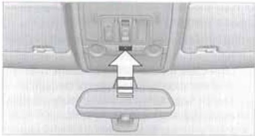 BMW X3 2006 - Allumage et extinction manuels de l'éclairage interieur - 1