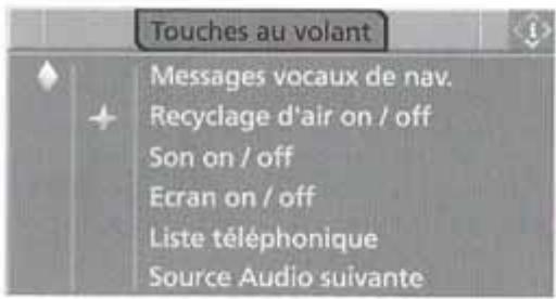 BMW X3 2006 - Touches programmables au volant - 2