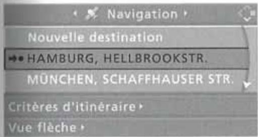 BMW X3 2006 - Liste de destinations - 1