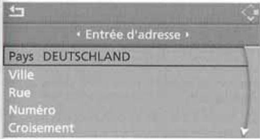 BMW X3 2006 - Saisie vocale de la destination* - 1
