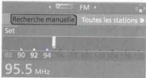 BMW X3 2006 - Selection manuelle de fréquence - 1