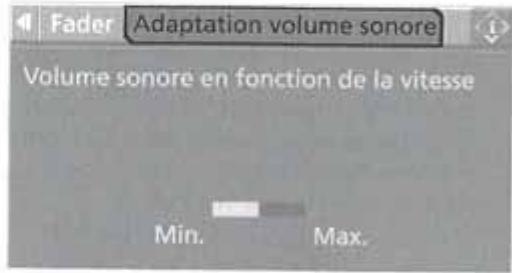 BMW X3 2006 - Adaptation automatique du volume à la vitesse - 1