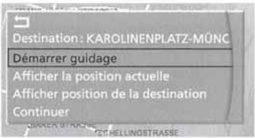 BMW X3 2006 - Selection de la destination sur une carte - 4