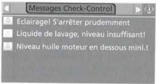 BMW X3 2006 - Affichage de l'importance des dérangements - 1