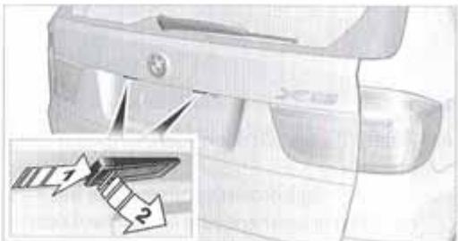 BMW X3 2006 - Feux de plaque - 1