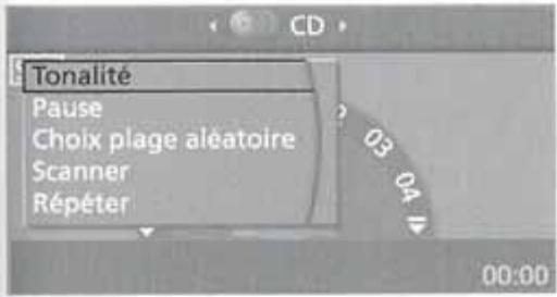 BMW X5 2006 - Réglages et fonctions de lecture pour CD/DVD audio - 1