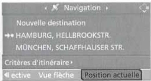 BMW X5 2006 - Affichage de la position actuelle du vehicule* - 1