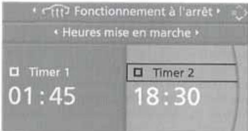BMW X5 2006 - Activation de l'heure de mise en marche - 1