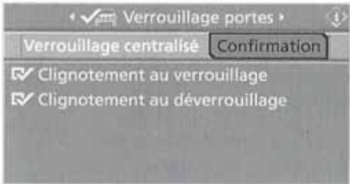 BMW X5 2006 - Réglage des signaux de confirmation - 1