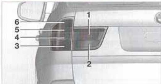 BMW X5 2006 - Disposition des feuux arrirée - 1