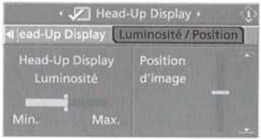BMW X5 2006 - Réglage de la luminosité et de la hauteur de l'affichage - 1
