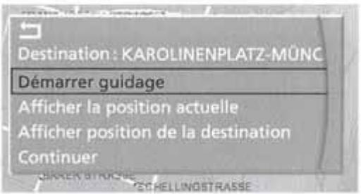 BMW X5 2006 - Selection de la destination sur une carte - 4