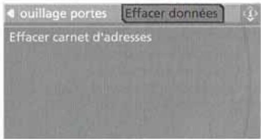 BMW X5 2006 - Effacement de toutes les destinations du carnet d'adresses - 1