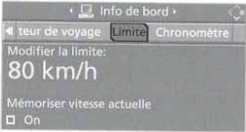 BMW X5 2006 - Affichage, réglage ou modification de la limite - 1