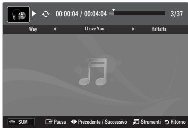 SAMSUNG LE46B550 - Riproduzione di un file musicale - 1