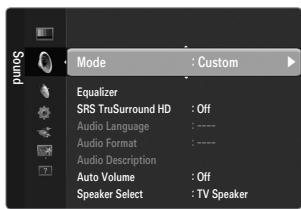 SAMSUNG LE46B550 - Mode  Standard / Music / Movie / Clear Voice / Custom - 1