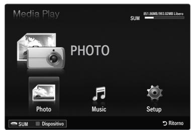SAMSUNG LE46B550 - Accesso al menu Media Play (USB) - 1