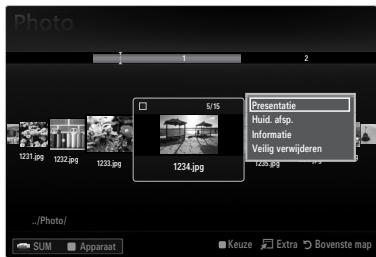 SAMSUNG LE46B550 - Opties voor de fotolijst - 1