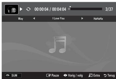 SAMSUNG LE46B550 - Een muziekbestand aftspelen - 1