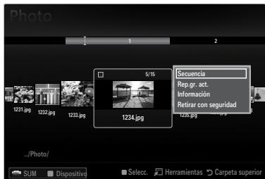 SAMSUNG LE46B550 - Visualización de una presentación - 1