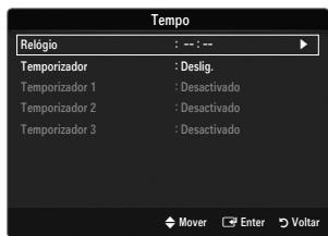 SAMSUNG LE46B550 - Ajuste o Relógio - 2