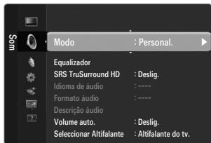 SAMSUNG LE46B550 - Modo  Standard / Música / Filme / Voz nítida / Personal. - 1