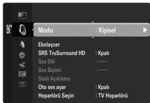 SAMSUNG LE46B550 - Mod Standart/Muzik/Sinema/SesiNetlestir/Kiisel - 1