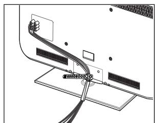 SAMSUNG LE46B550 - Assembling the Cables - 1