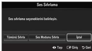 SAMSUNG LE46B550 - □ Ses Sifirlama Tumunu Sifirla / Ses Modunu Sifirla / Iptal - 1