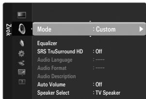 SAMSUNG LE46B550 - Mode  Standard / Music / Movie / Clear Voice / Custom - 1