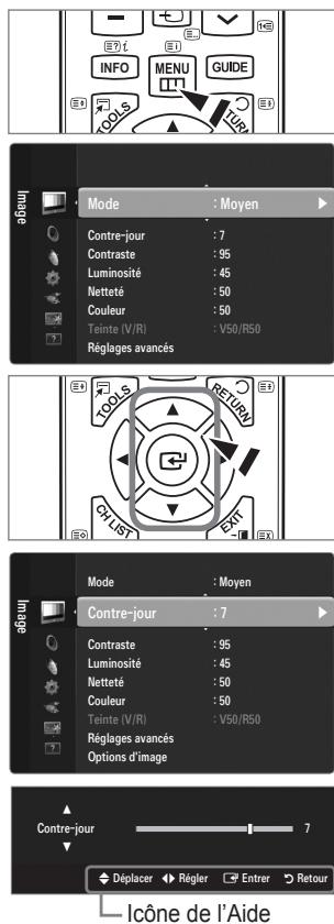 SAMSUNG LE46B550 - Maniement de I'affichage a I'ecran - 1