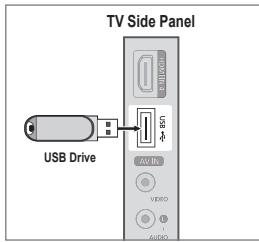 SAMSUNG LE46B550 - Connecting a USB Device - 1