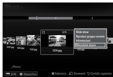 SAMSUNG LE46B550 - Rimozione sicura di un dispositivo USB - 1