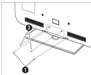 SAMSUNG LE46B550 - Installazione del piedistallo - 2