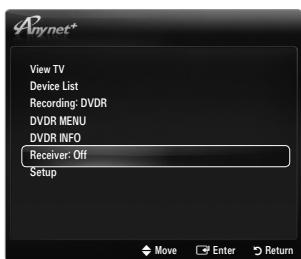 SAMSUNG LE46B550 - Listening through a Receiver (Home theatre) - 1